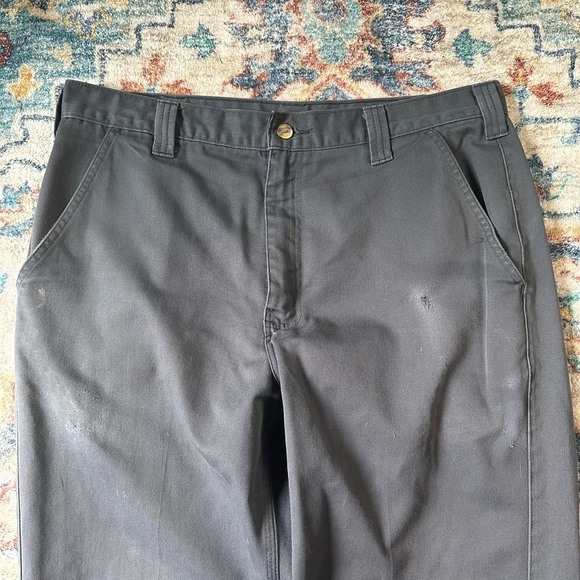 Vintage Carhartt Grey Workwear Pants Size 36 - Picture 5 of 8